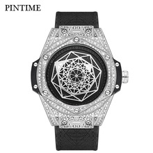 PINTIME男士手表欧美满钻手表男士高级感防水小众款无针手表watch