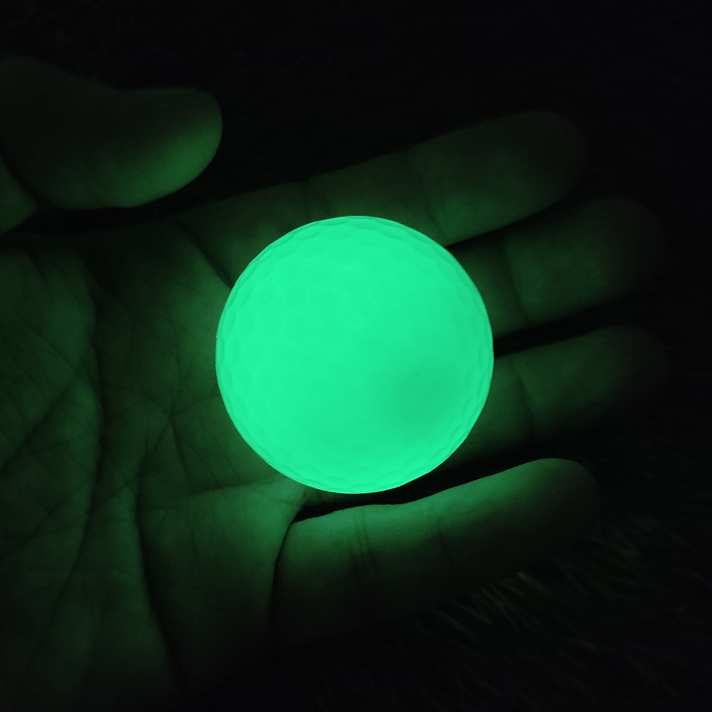 Glowing Golf Ball Luminous Ball Golf Fluorescent Ball Automatic Light Absorption Luminous Luminous Night Golf Ball
