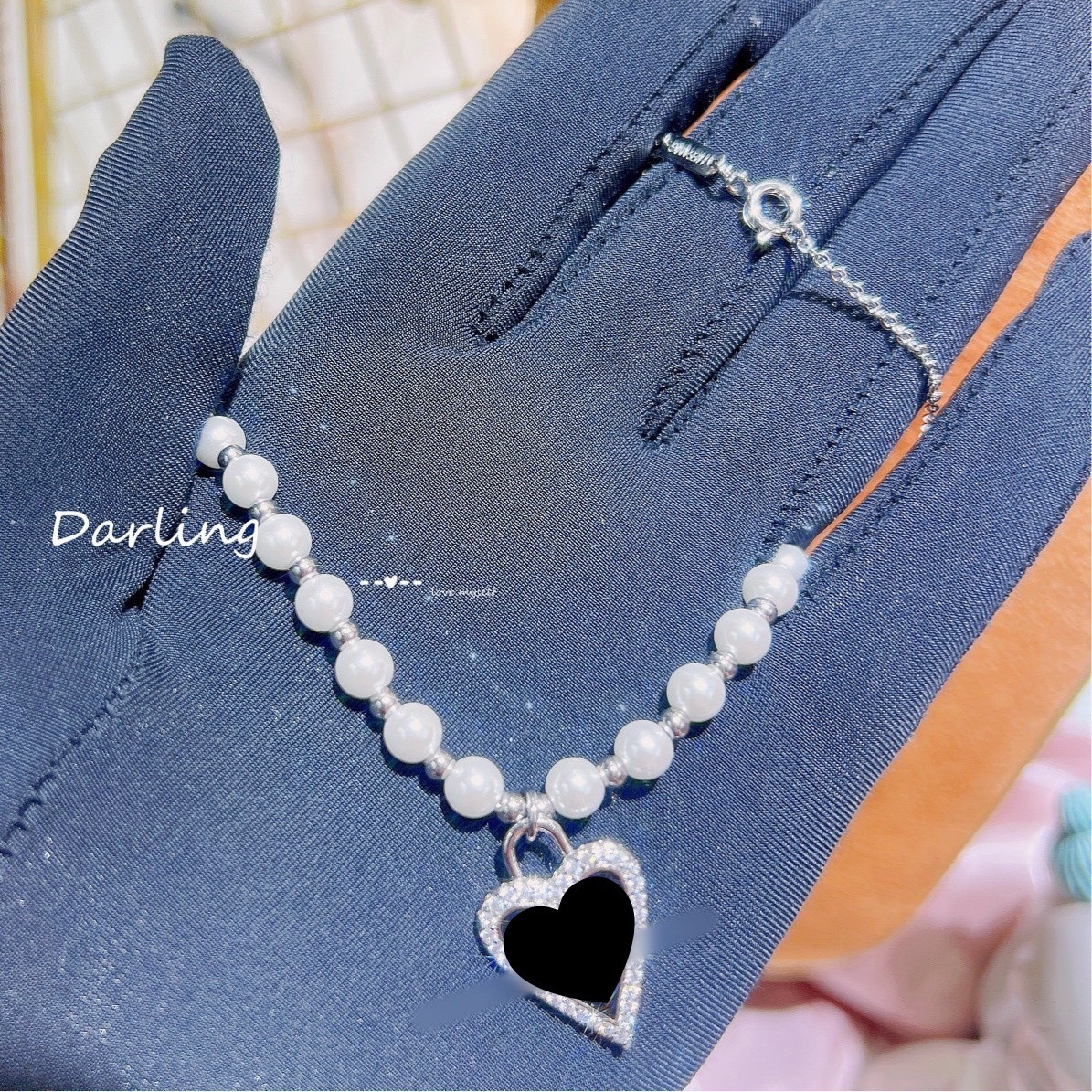 黑色系项链奇遇短项链小众高级感锁骨链七夕礼物-阿里巴巴