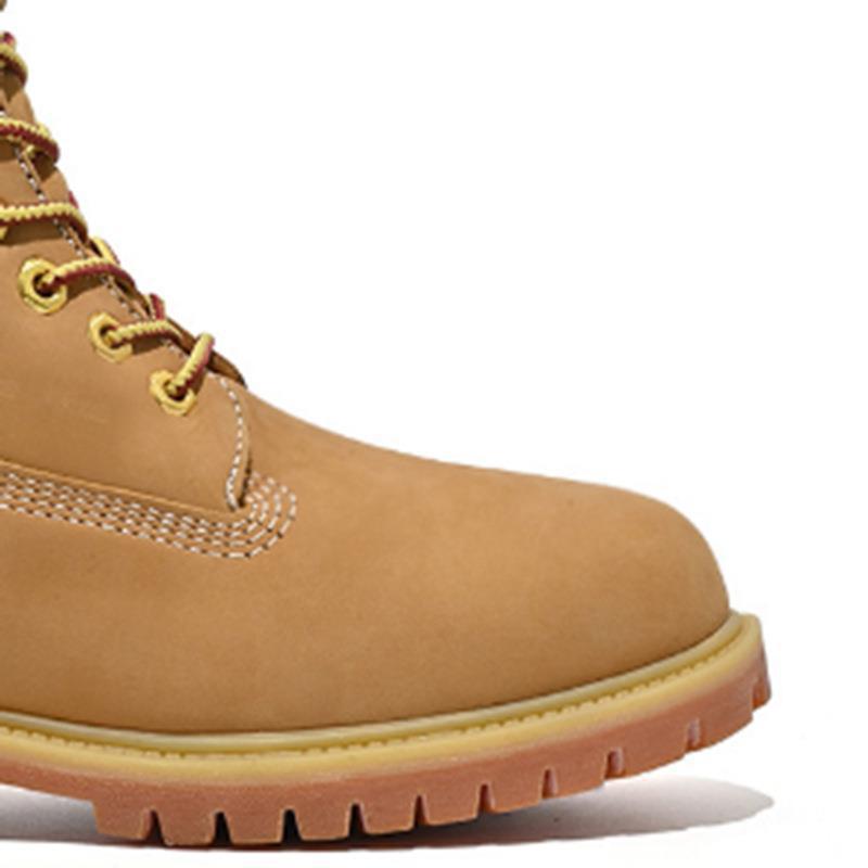 踢不烂天伯伦经典户外防水运动登山靴休闲头层皮大黄靴马丁工装靴