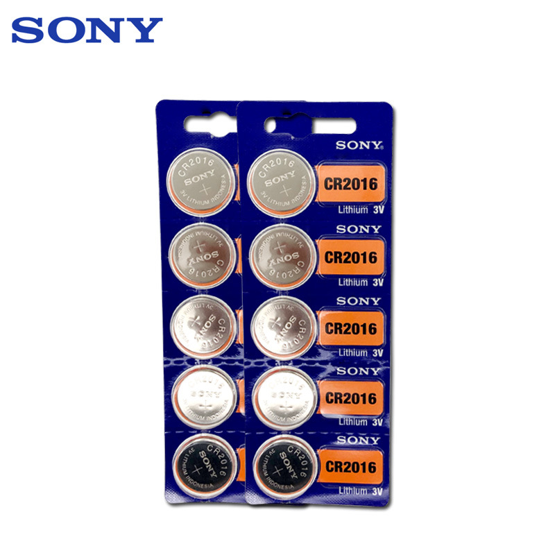 索尼sony纽扣电池cr2016 3v吊卡包装cr2016卡装正品5粒一卡一颗