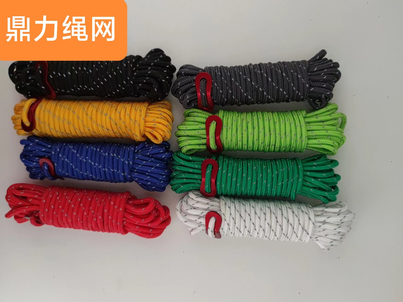 Factory Wholesale with Adjustment Flap M Outdoor Tent Rope Reflective Canopy Wind Rope Camping Safety Rope Pp Polypropylene Rope