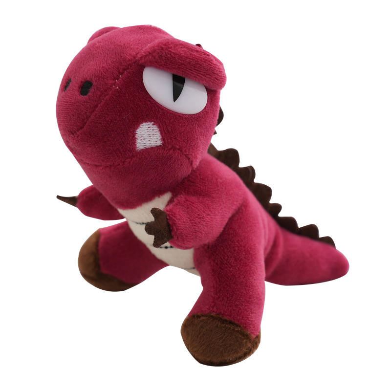 New Dinosaur Small Pendant Tyrannosaurus Plush Toy Key Pendant Stall Doll Small Doll 12cm