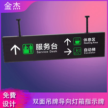 上海地下车库专业LED双面户悬挂式灯箱 双面发光门头标牌 指示牌