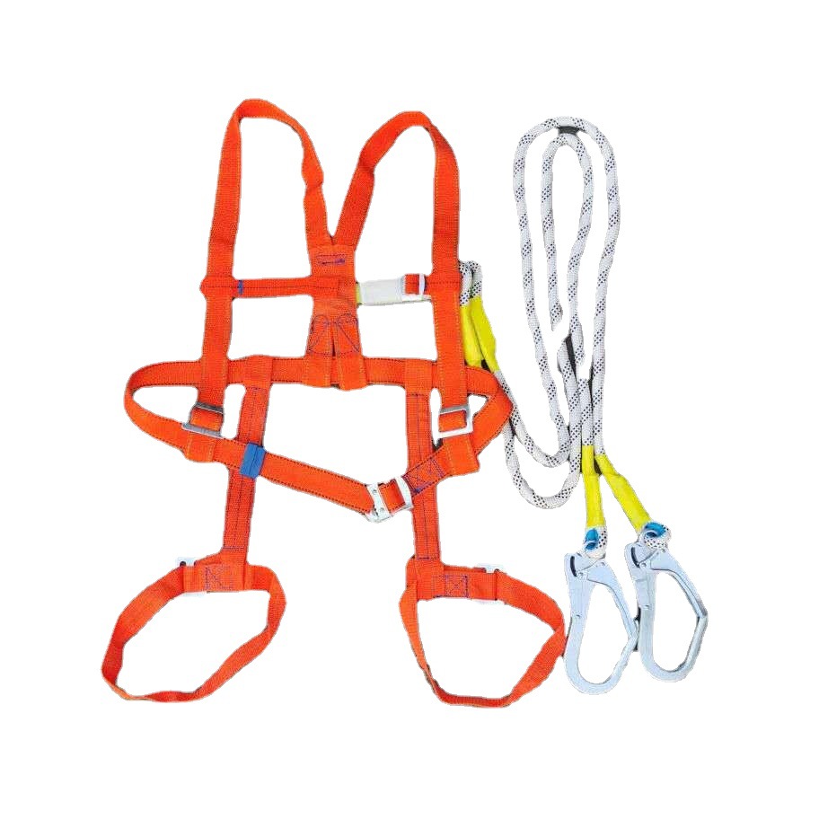 高空作业全身五点式双绳大挂钩3米缓冲式安全带劳保印字