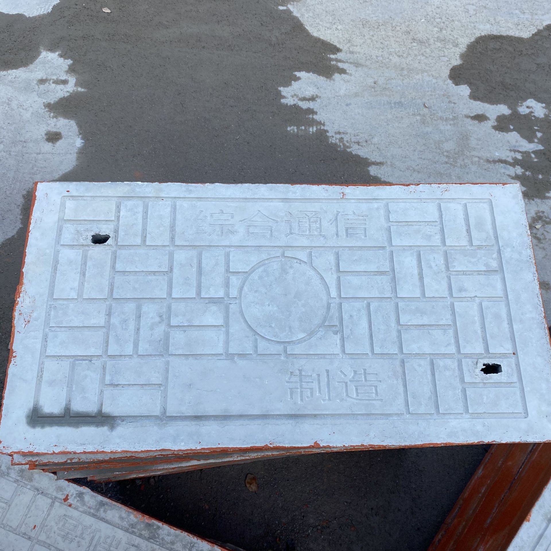 厂家批发水泥井盖钢纤维混凝土电信电力井盖方型井盖电缆井盖板