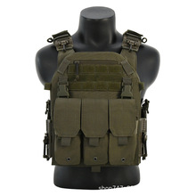 厂家直销tactical vest快拆战术背心MOLLE素色作训服户外作战背心