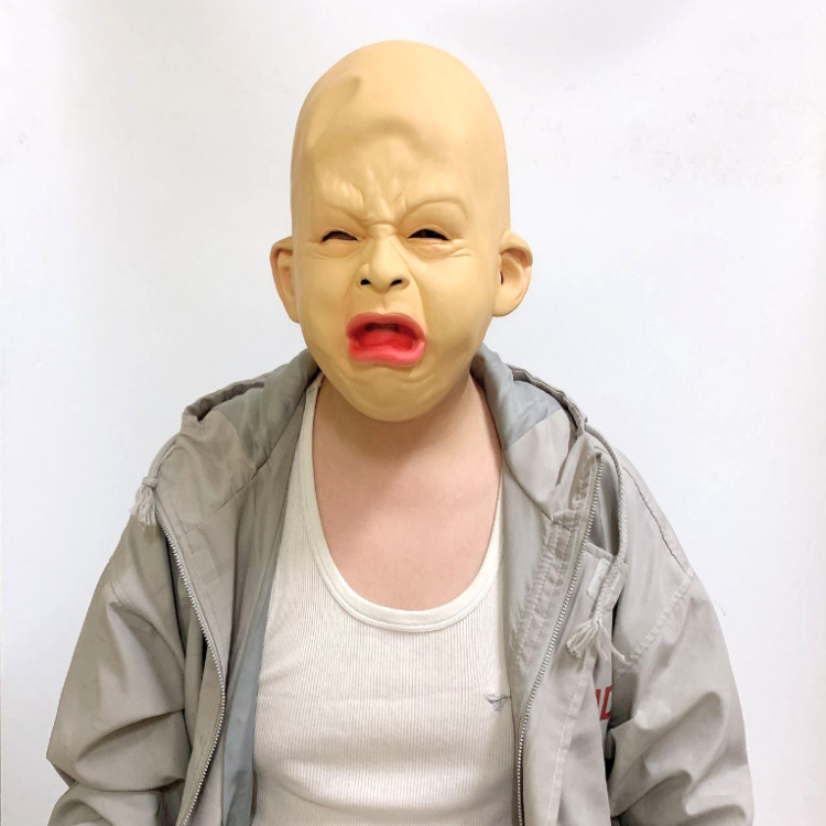 万圣节吓人表演面具鬼娃哭娃恐怖搞怪鬼屋酒吧道具