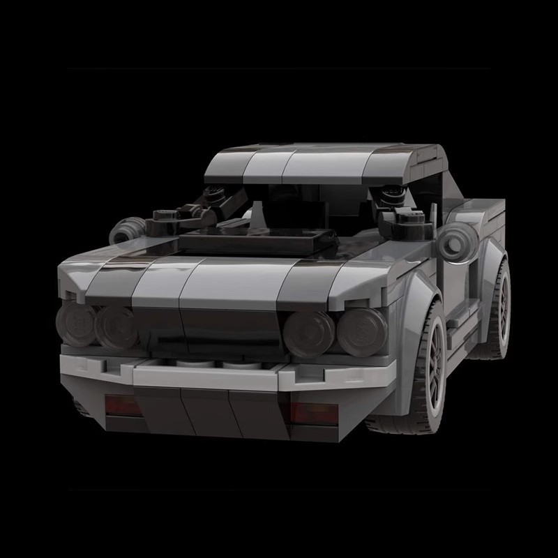 moc积木兼容乐高 25557福特 野马 跑车赛车玩具 跨境拼搭积木儿童