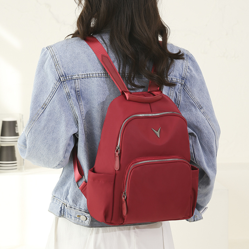 2022 New Spring Large Capacity Women's Oxford Cloth Backpack Leisure Travel Lightweight Backpack Campus Class Schoolbag