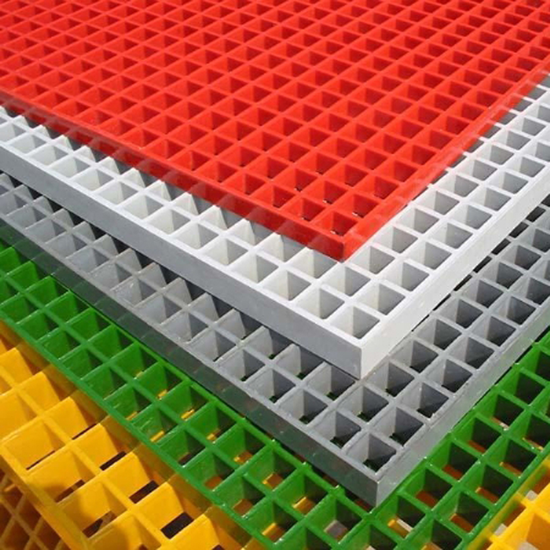 玻璃钢洗车房4s店通道格栅排水沟地网格盖板树篦子树池护树格栅板