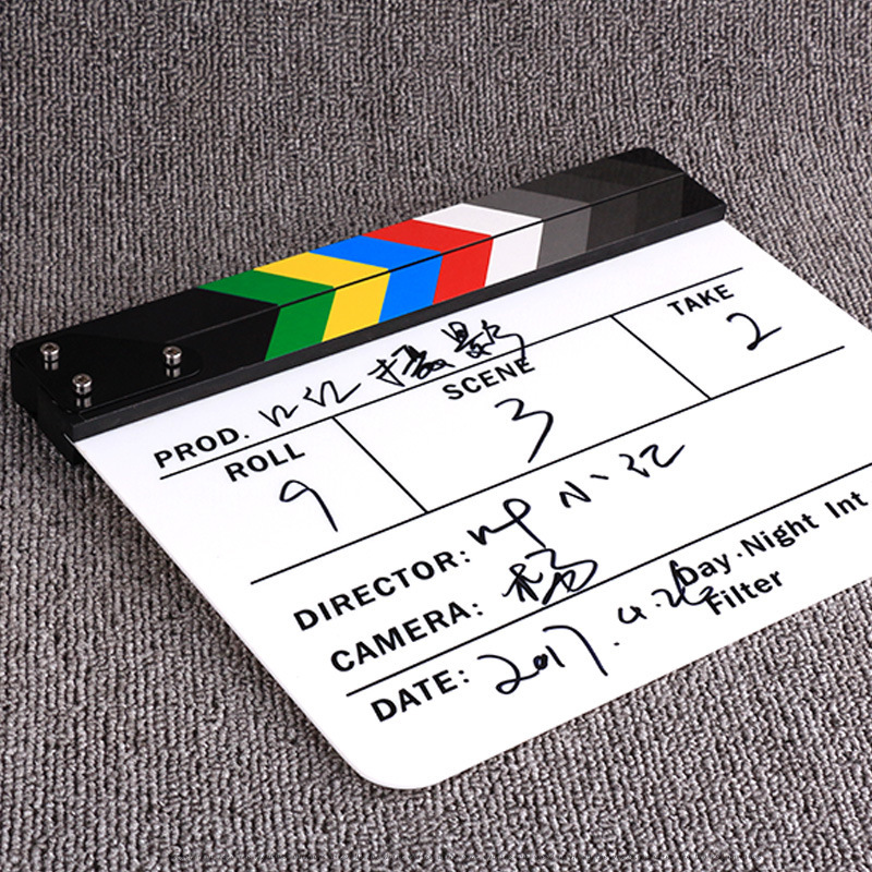 Acrylic Director Board Clapperboard