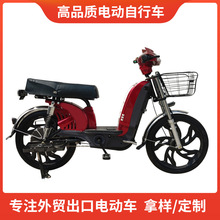 三隆出口外贸22寸载重百灵王48V动力锂电电动车载人送货电自行车