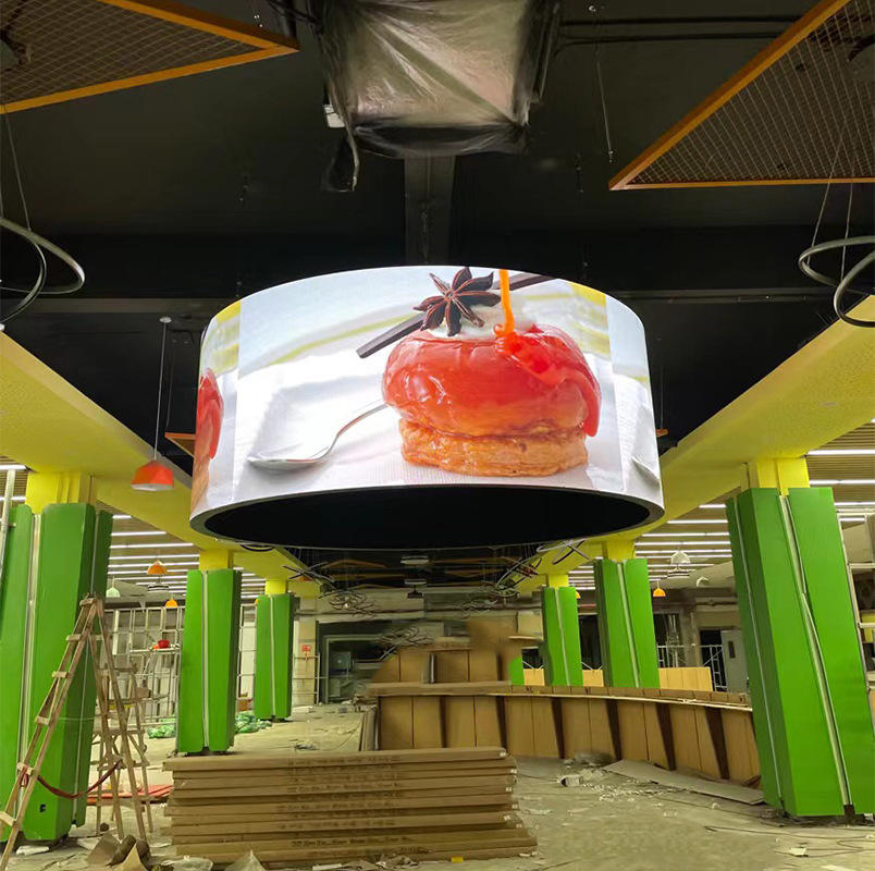 定制led柔性环形显示屏 室内p1.5p1.6p1.8p2p2.5p3p4吊装圆环屏幕