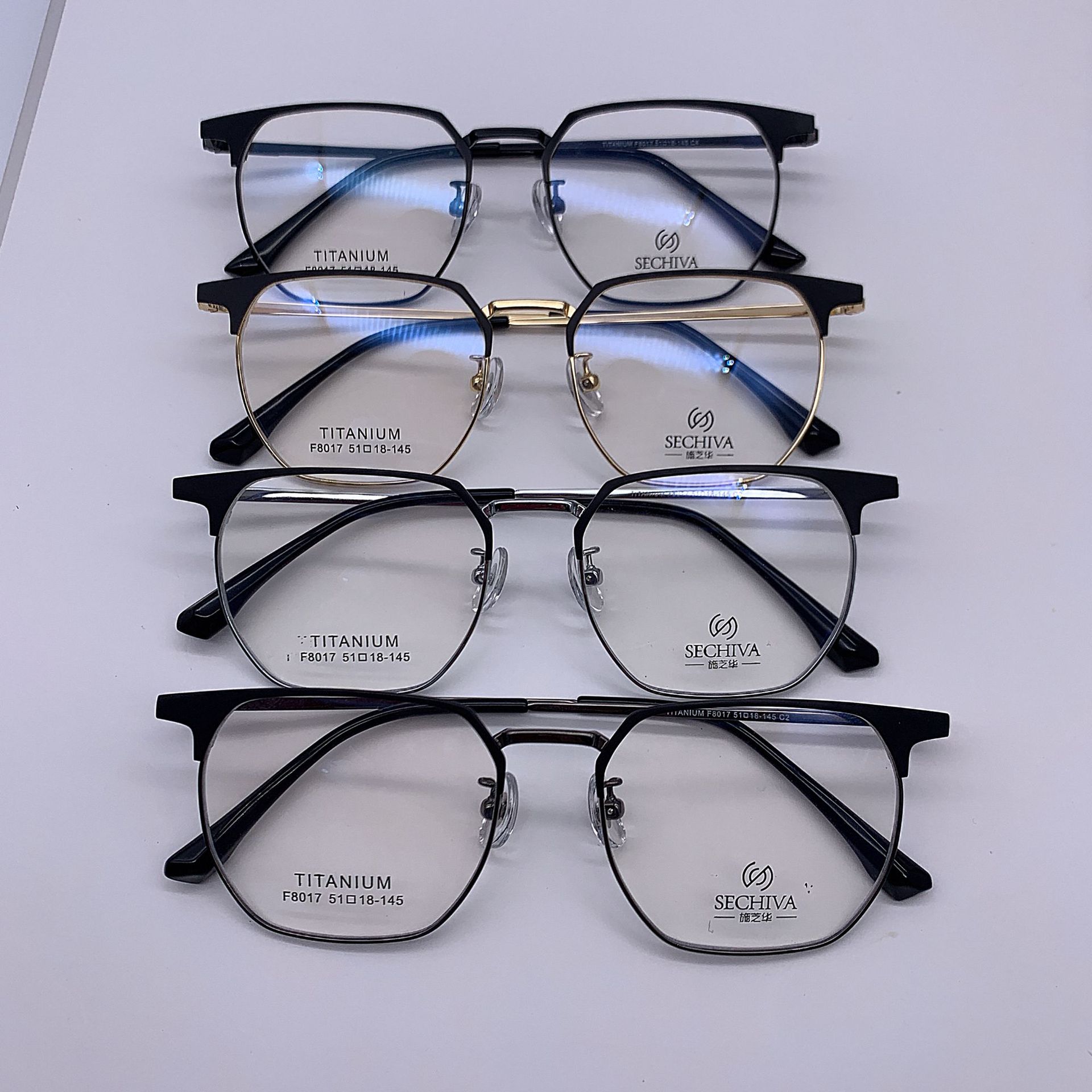 施之华商务镜框男士眼镜钛架精工款镜架近视镜架工厂批发