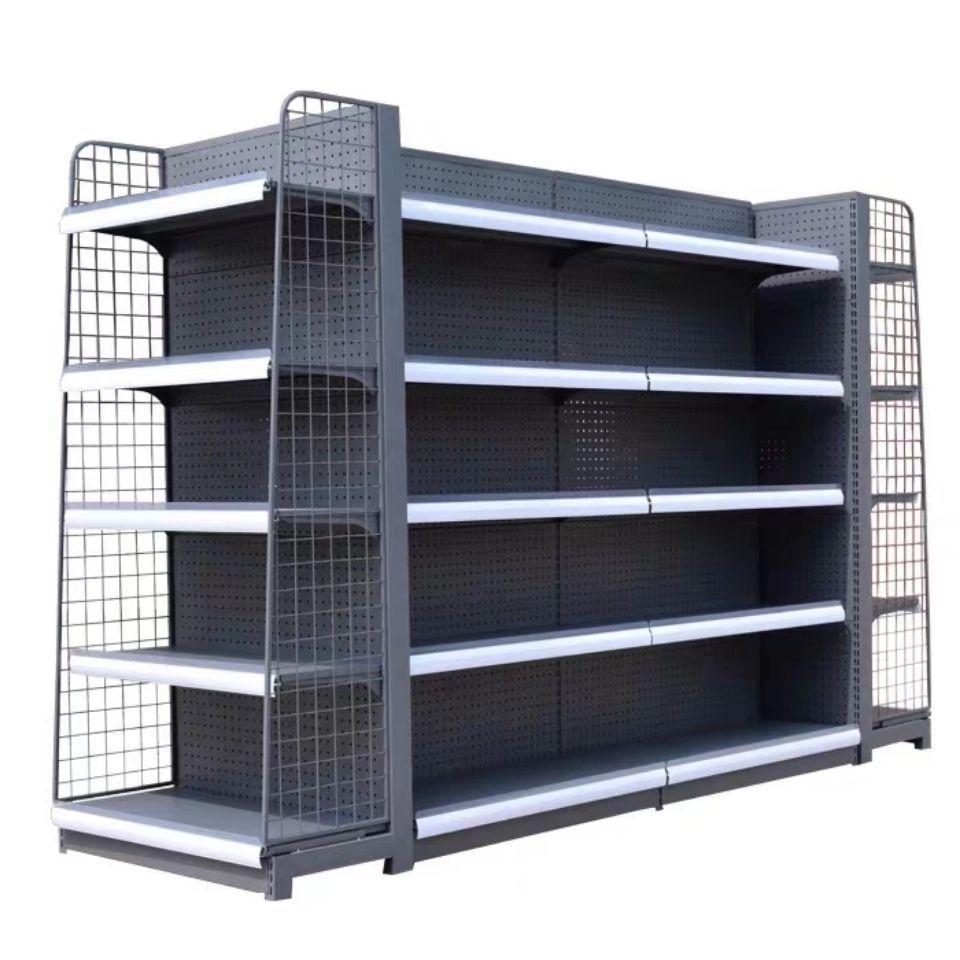 supermarket shelf display stand single-sided double-sided snack rack pharmacy shelf metal shelf wholesale