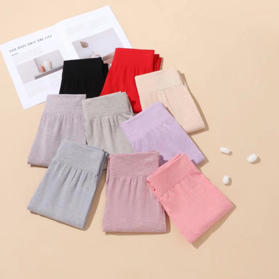 莫代尔秋裤女薄款高腰收腹无缝美体修身无痕打底裤内穿保暖裤批发