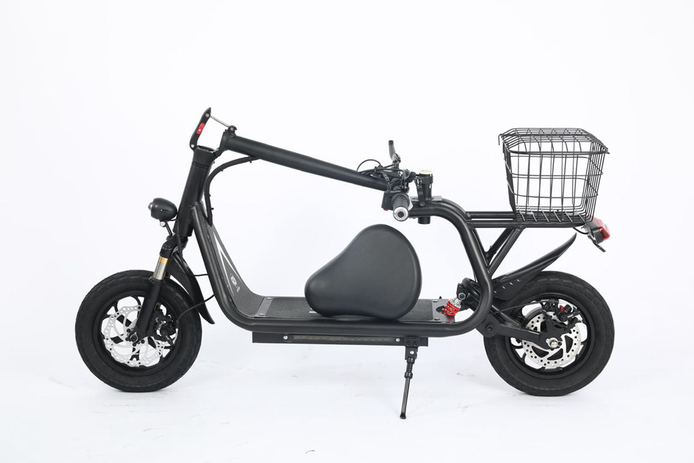 外贸哈雷摩托车小型可折叠锂电池电动车成人代步自行车800w锂电池