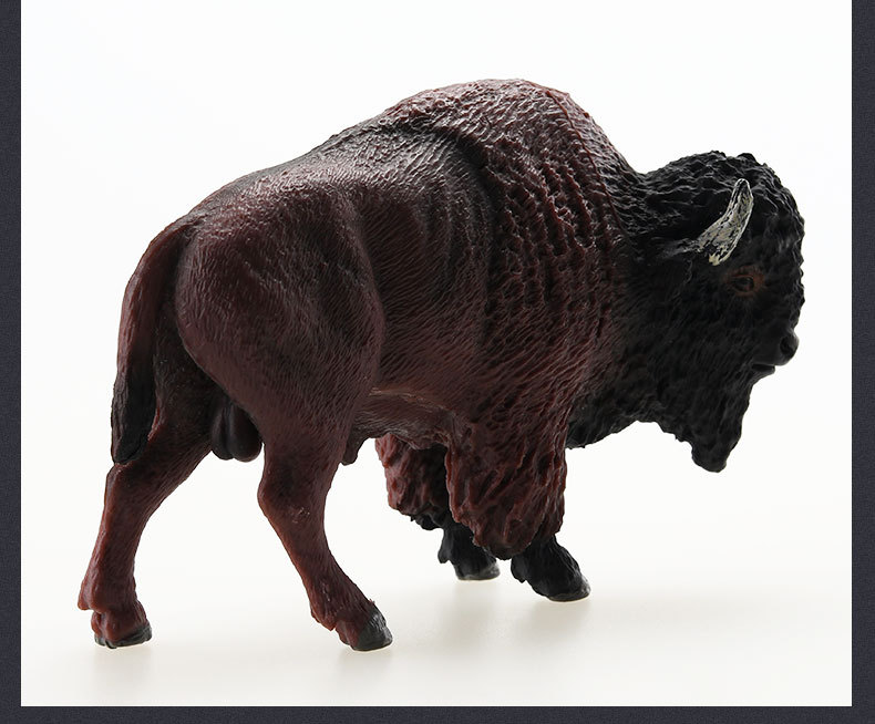 外贸精品野生动物模型玩具 美洲公野牛 野牛模型动物玩具手办模型