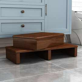 实木脚踏凳地台垫高垫脚台厨房踩脚凳垫脚凳成人脚踩防腐木地面