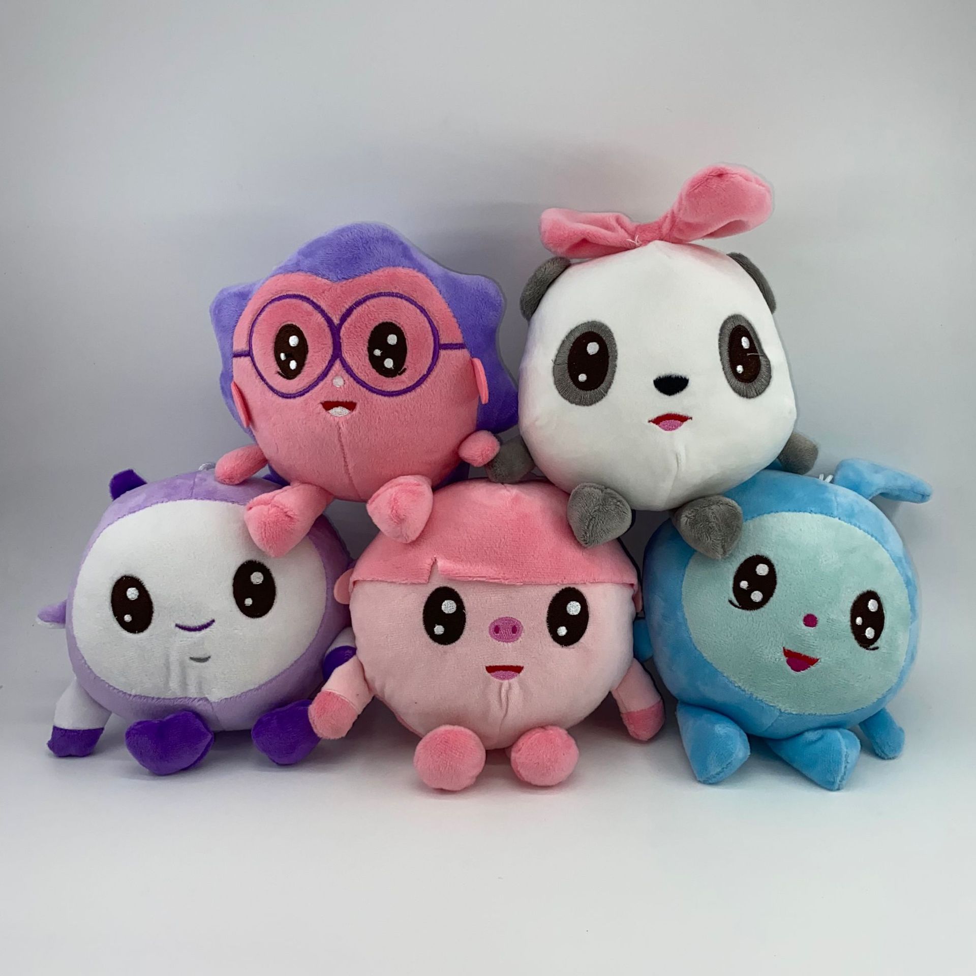 厂家直销俄罗斯开心球博士密码毛绒玩具公仔 抓机热销外贸热卖