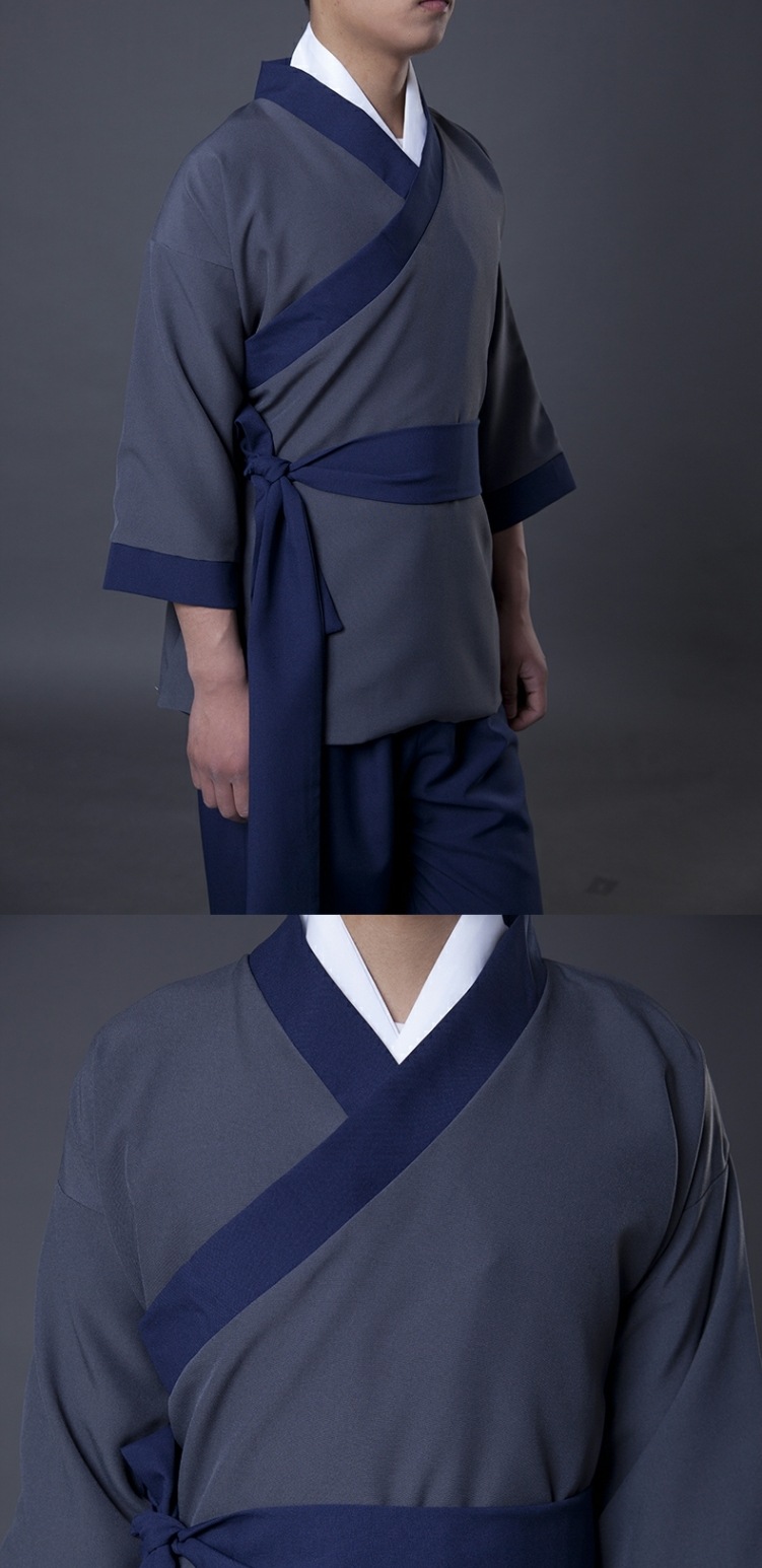 古装汉服古代家丁小二仆人书生演出茶馆酒店保洁工作服装男女表演
