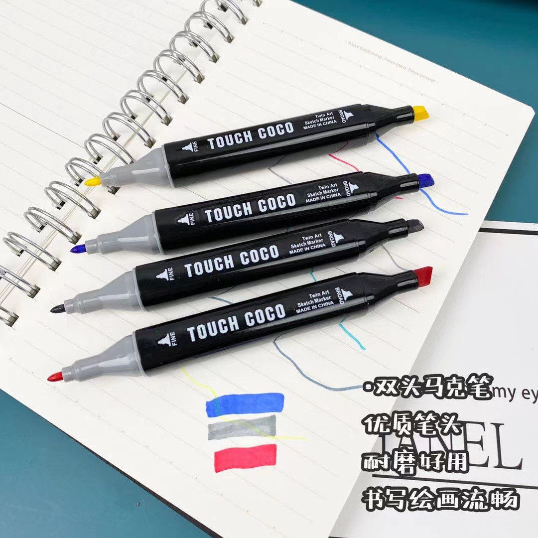 Oil double head marker set 48 color 168 color 80 color 36 color 24 color 12 color children can be washed complete 344 Application Scenario