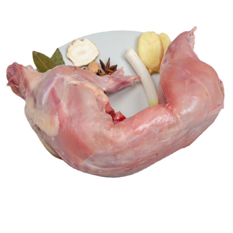 5斤整只包邮兔肉农家散养整只生兔肉活兔现杀大兔子白条兔冷冻