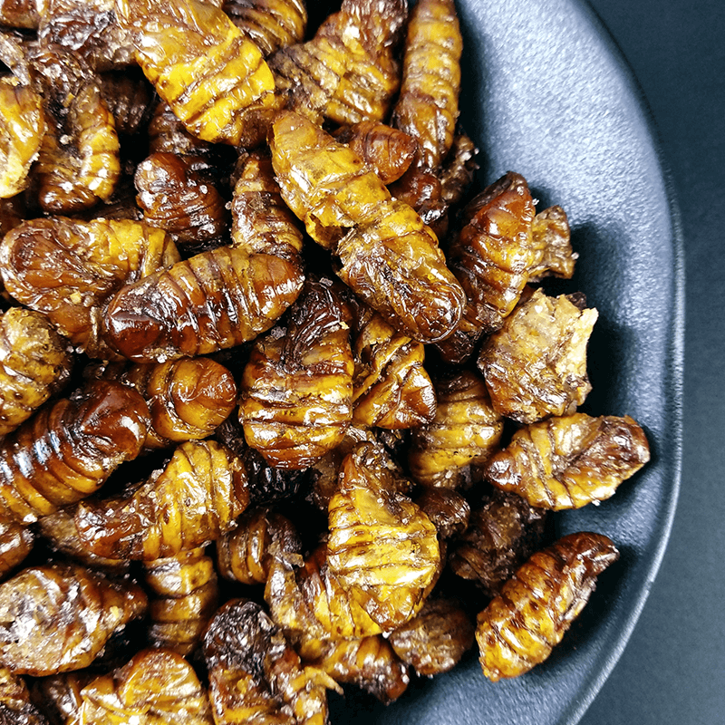 香酥蚕蛹80g×10袋装 熟蚕蛹干小吃追剧零食小吃网红下酒菜
