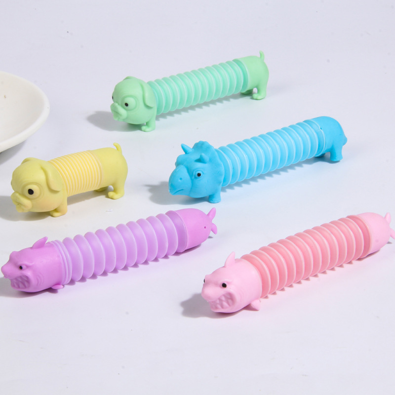 Amazon Hot Pop Tube Extension Tube Toy Stretch Small Animal Doll New Exotic Decompression Toy Wholesale