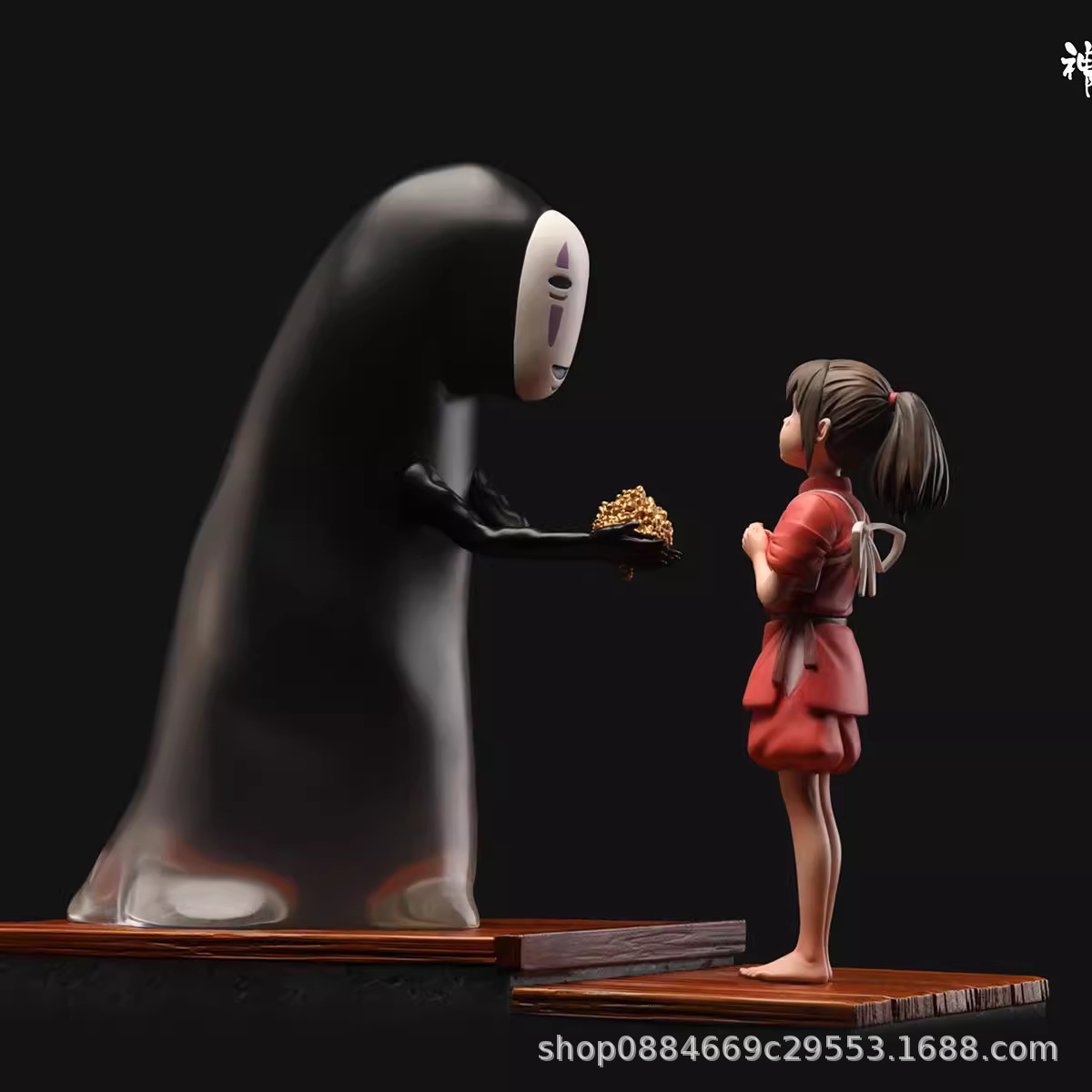 神隐手握系列千与千寻小千无脸男gk雕像手办收藏桌面摆件公仔玩具