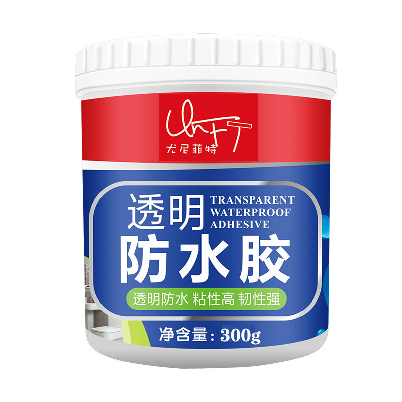 Transparent Waterproof Adhesive Bathroom Kitchen Brick-Free Waterproof Paint Exterior Wall Roof Window Sill Leak-Repairing Waterproof