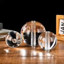 透明水晶球白色彩色实心光球 家居装饰球摆件 摄影玻璃球道具