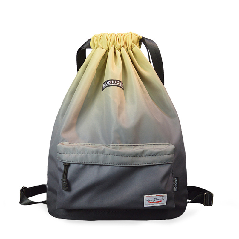 轻便防水束口抽绳双肩包男女运动健身背包大容量旅行包篮球收纳袋