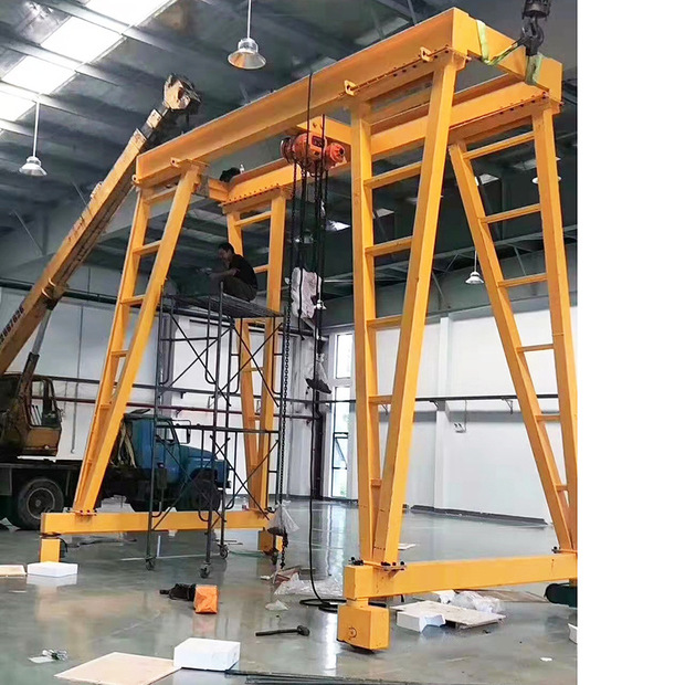 电动龙门架 1t2t手推式可移动无轨万向龙门吊 升降式万向龙门架
