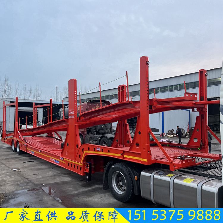 轻型车辆运输轿车运输半挂车欧式8位轿运笼车 空气悬架车辆运输车