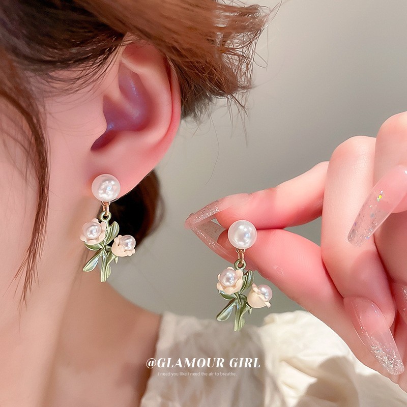 925 Silver Needle Stall Night Market Supply Earrings Female Korean Fashion Online Popular Earrings Earrings Wholesale