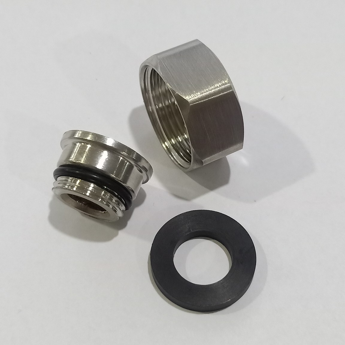 不锈钢6分淋浴螺母冷热混水三联龙头配件水位螺母六角固定罗母