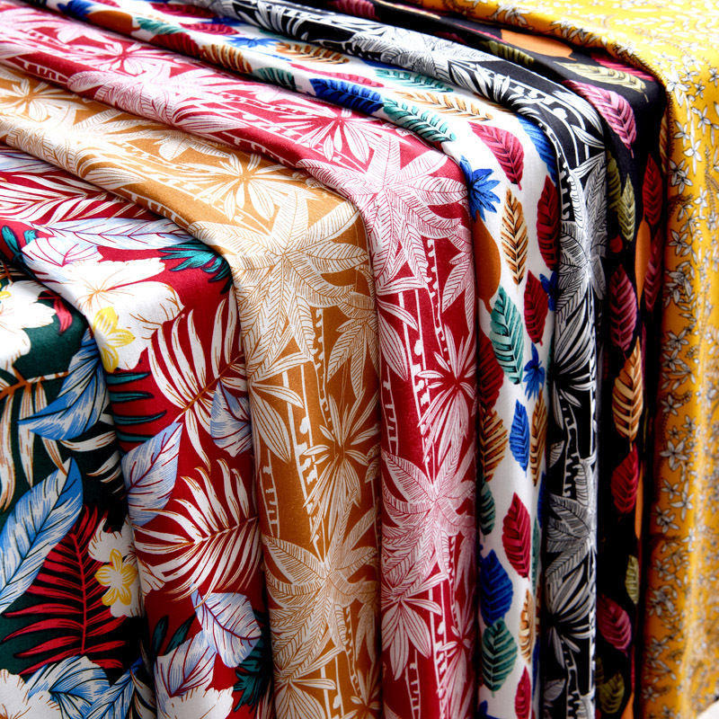 棉绸布料夏季印花人造棉花布棉布夏季裙子连衣裙娃衣裤子绵绸面料