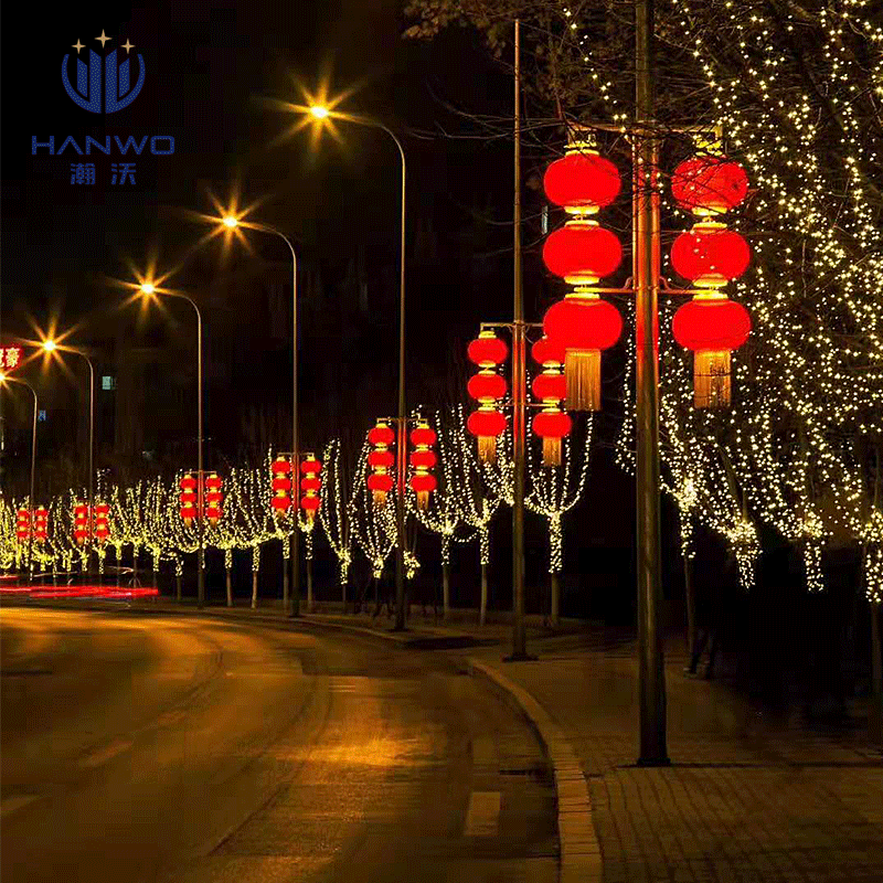 led亚克力灯笼 户外庭院防雨街道装饰灯景观灯 磨砂灯笼路灯
