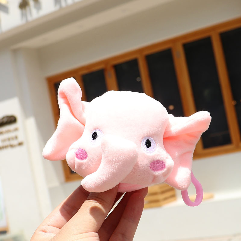 Cute Mini Coin Purse Female Children Small Wallet Car Key Hanging Ornament AirPods Earphone Bag Elephant Package Pendant