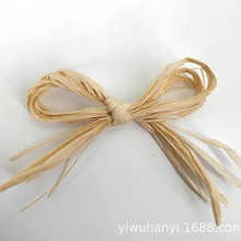 优惠 厂家供应精美田园风格5-20CM节日礼品及DIY天然拉菲草蝴蝶结