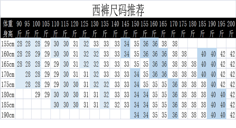 因每个人身材有所差异,本尺码推荐纯属参考,不作为退换货理由!请理解!
