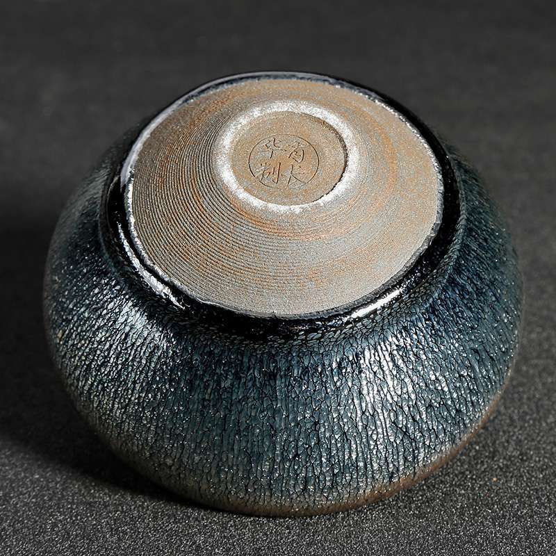 纯手工建阳正品福建窑铁胎建盏杯茶具主人杯大杯天目茶杯单杯单个