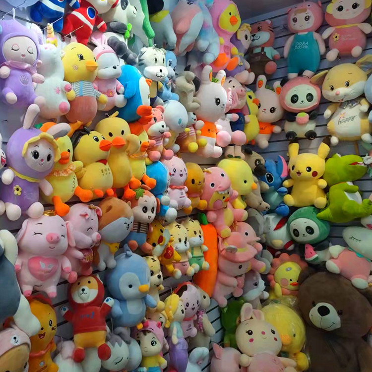 地摊套圈称斤毛绒玩具商场抓机娃娃礼品婚庆抛洒小礼品厂家直销