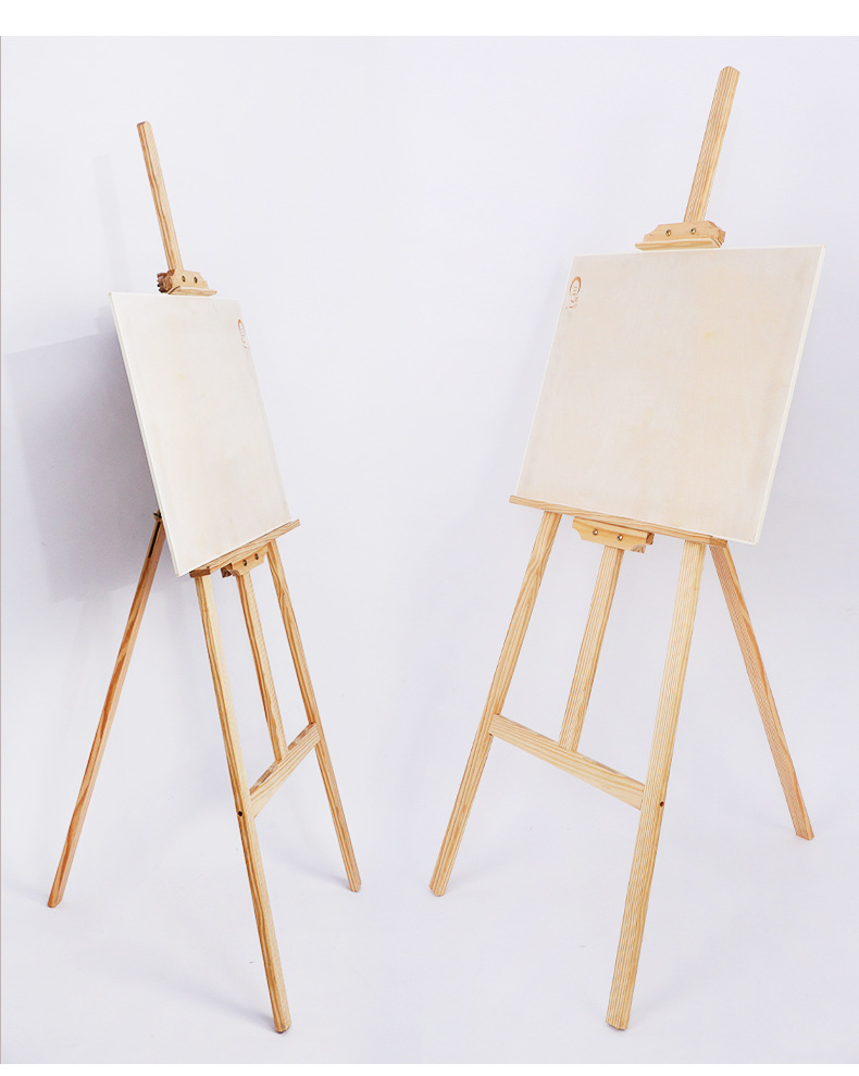 实木画架画板1.5米画板架广告架展示架4开椴木画板架写生油画架