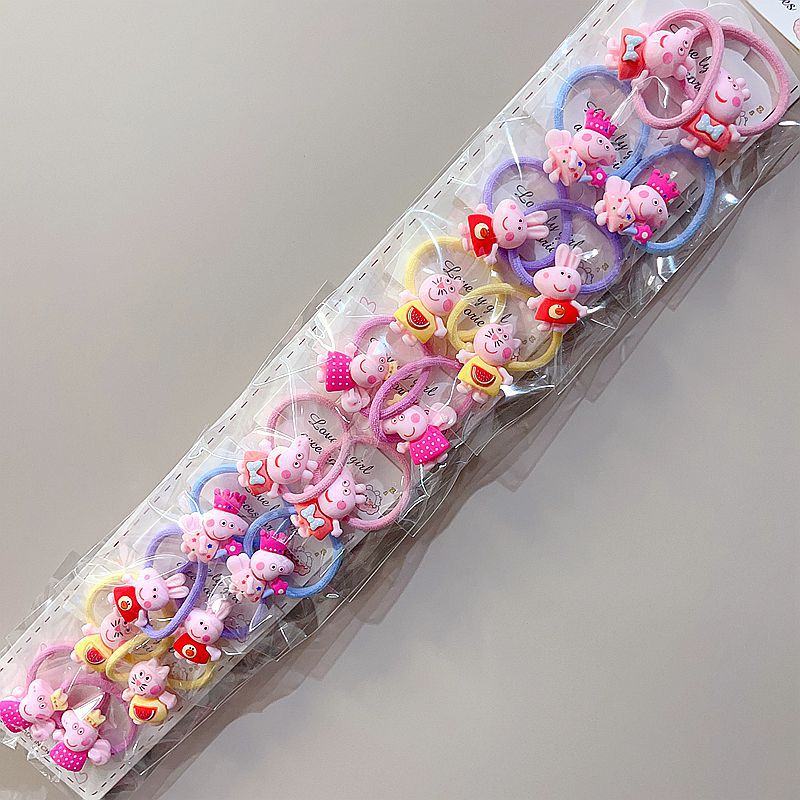 Children Hair Accessories Hair Ring Does Not Hurt Hair Baby Hair Band Girl Cute Hair String Cartoon Sanrio Popcorn Ornament