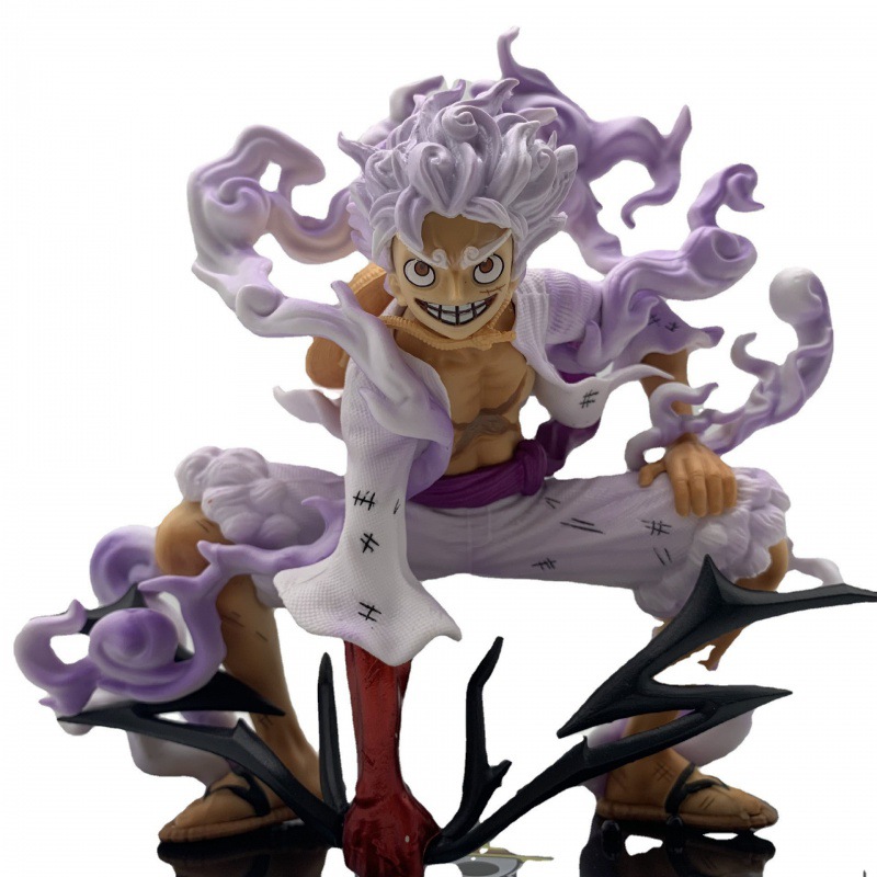 现货优质版海贼王手办5档蹲姿尼卡路飞战斗果实觉醒动漫手办模型