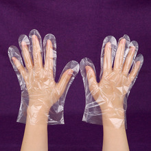 一次性加厚手套食品餐饮薄膜透明塑料龙虾美容手膜pe烘焙家用手套