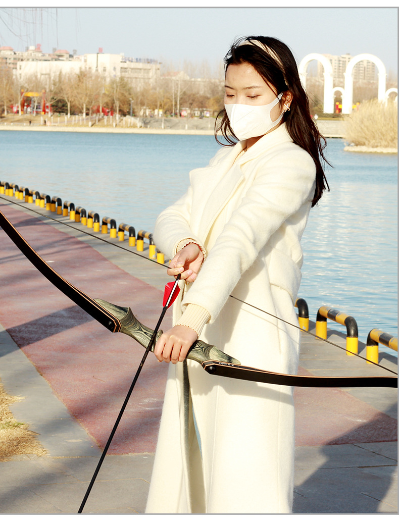 跨境批发灵云美猎反曲弓箭入门套装基础配置户外射箭器材箭支减震